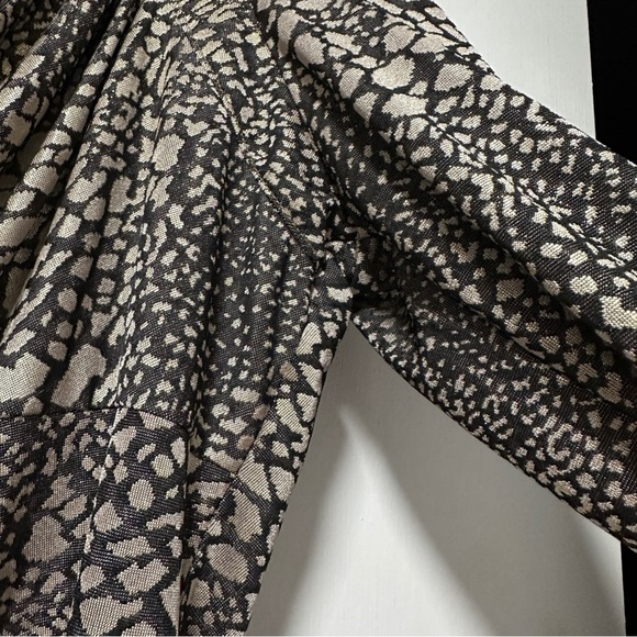 Cache Metallic Animal Print Long Sleeve Top Cowl Neck Blouse Women's Size XL EUC - Picture 7 of 16